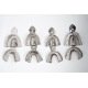 IMPRESSION TRAY FULL/DENTURE SETOF 8 PCS WITH RETENTION RIM