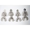 IMPRESSION TRAY FULL/DENTURE SETOF 8 PCS WITH RETENTION RIM