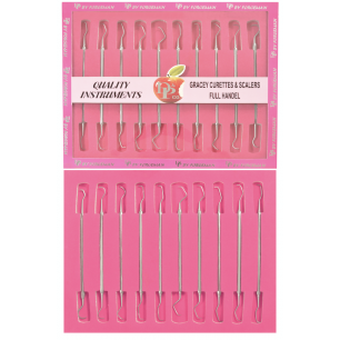 GRECEY CURETTE SET OF 10 PCS(Round Handle Hollow)