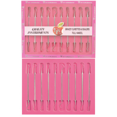 GRECEY CURETTE SET OF 10 PCS(Round Handle Hollow)