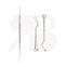 Curette Double - Tige terminale courte - Lame arrondie - 2.0 mm