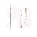 Curette Double -Tige terminale courte - Lame: 0.9 mm -170 mm