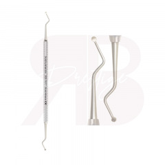 Curette Double - Tige terminale longue - Lame arrondie - 2.0 mm Curette Double - Tige terminale longue - Lame arrondie - 2.0 mm