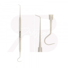 Sonde orthodontique double pour placer les élastiques Sonde orthodontique double pour placer les élastiques